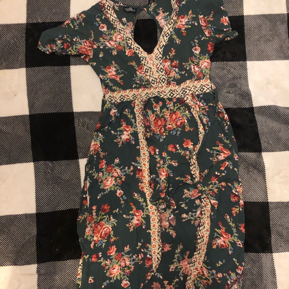 Romper with high-low bottom